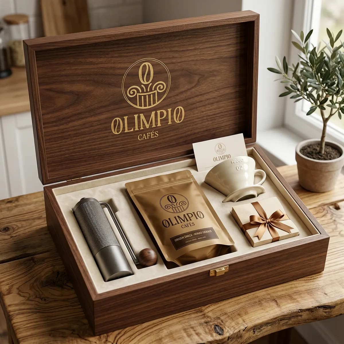 Premium coffee gift box kit